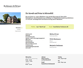Screenshot: Startseite