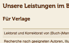 Screenshot: Text