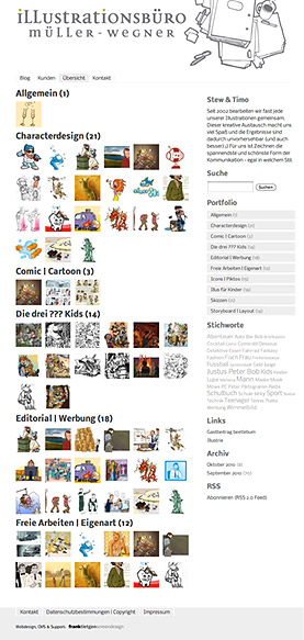 Screenshot: �bersicht mit Thumbnails