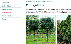 Screenshot: Formgehölze