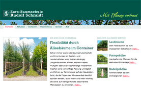 Screenshot: Startseite