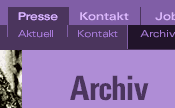 Screenshot: Menu